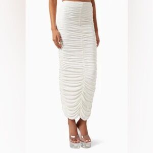 NWT Ronny Kobo S Roma Skirt in Ivory